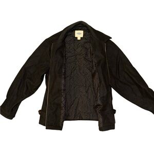 Men's Black Jacket Old Navy Winter Coat Distressed and Vintage Look